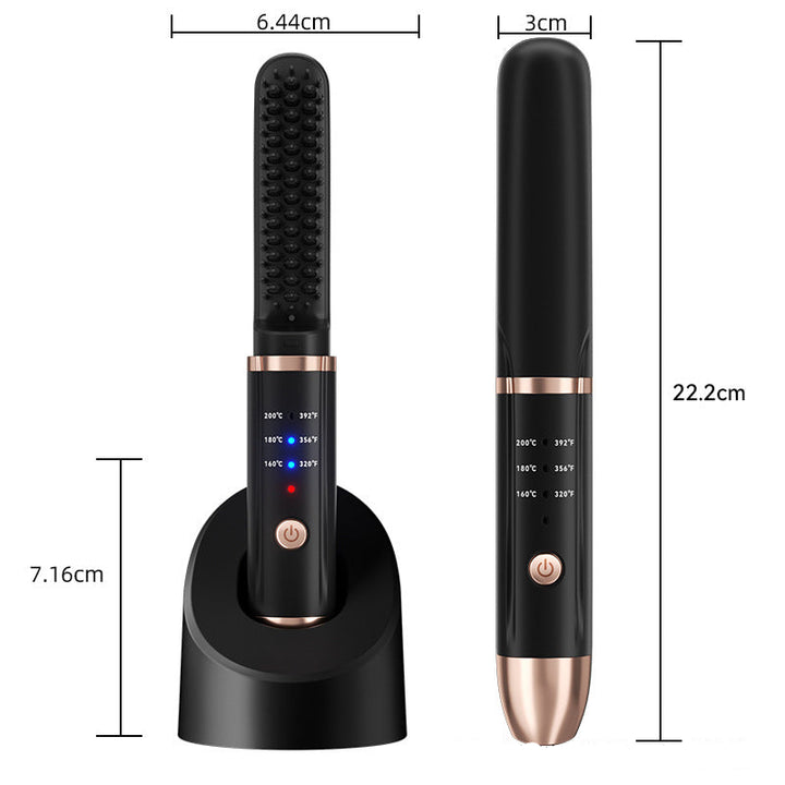 Hair Straightening Brush Bowlift