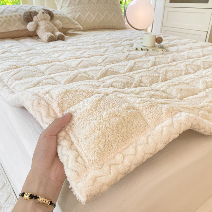 Quilted Soft Plush Bed Cover
