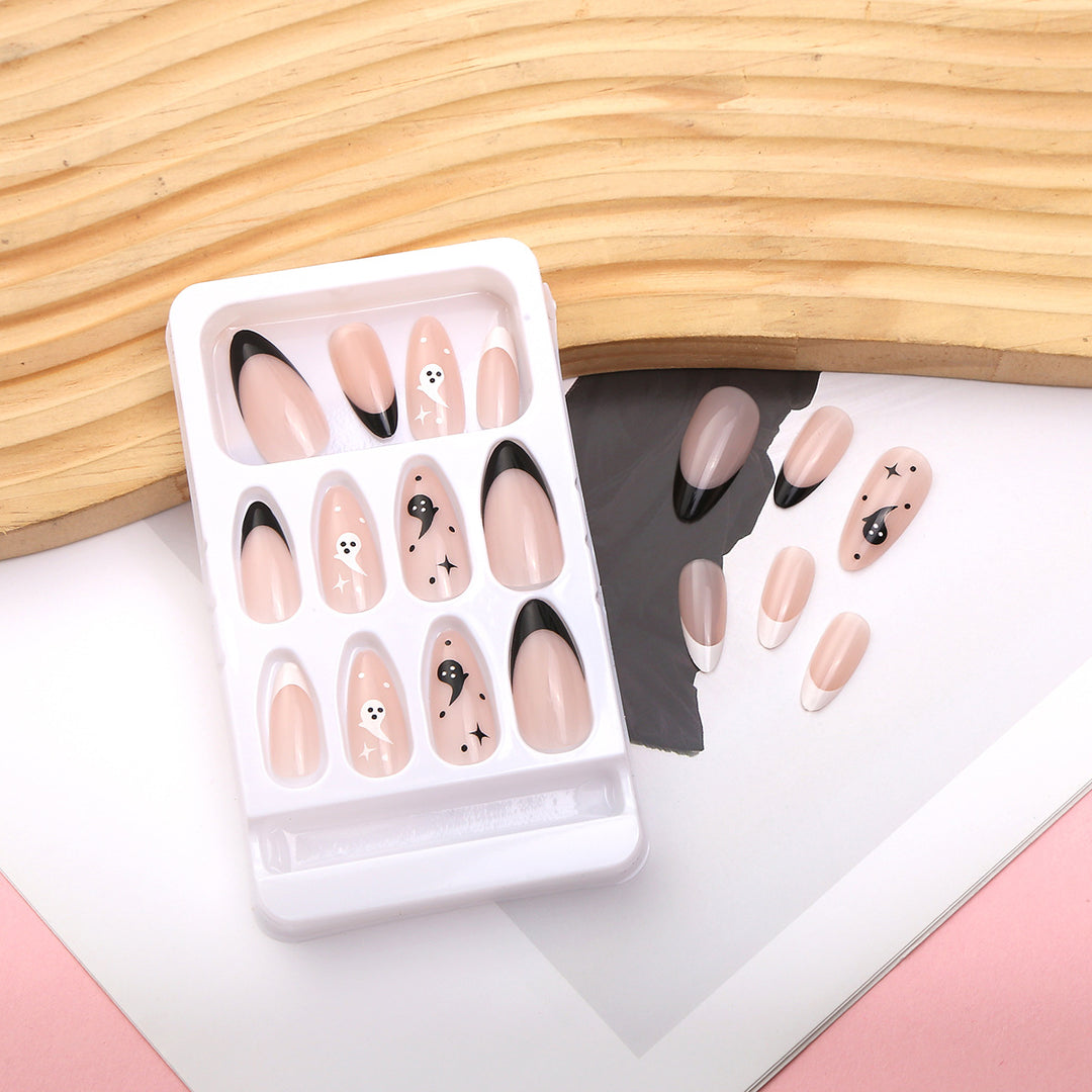 Creative Halloween-Themed Press-On Nail Set Bowlift