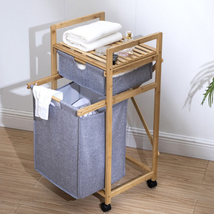 Stylish laundry storage tower with wheels Bowlift
