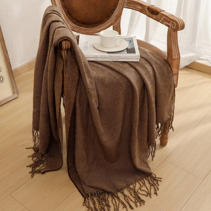 Decorative Woven Throw Blanket Bowlift