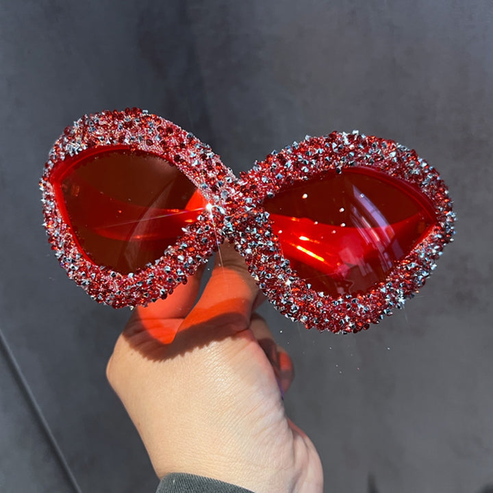 Ladies extravagant sunglasses with sparkling crystal embellishments Bowlift