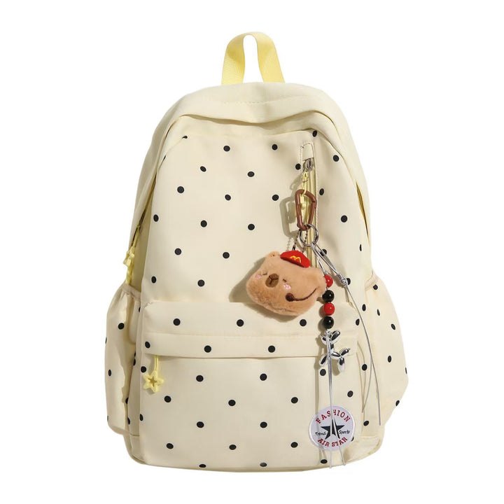 Polka Dot Embellished Backpack Bowlift