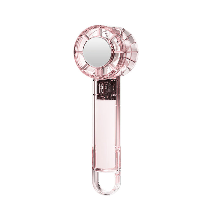 Ladies Portable Hand Fan with Integrated Mirror Bowlift
