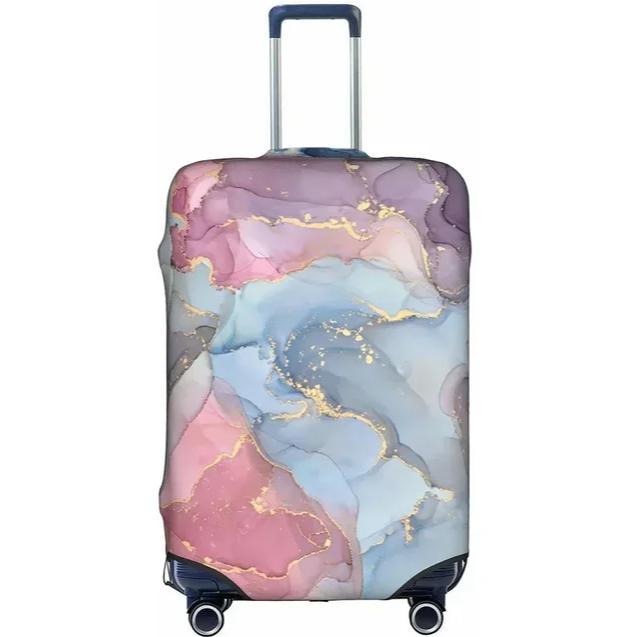 Unisex stretchable suitcase cover with cute alpaca design, elastic protective cover for hard-shell and fabric suitcases Bowlift