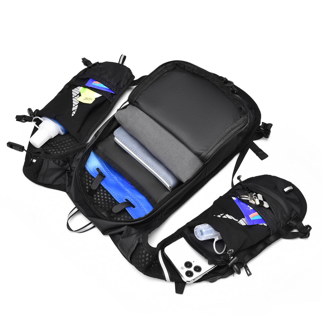 Hydration Pack with Adjustable Bladder System Bowlift