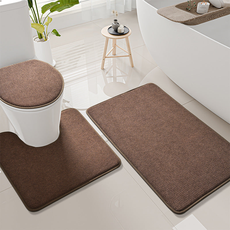 Textured Non-Slip Toilet Rug Set