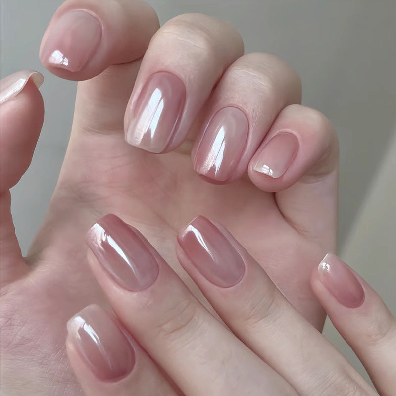 Natural Almond-Shaped Press-On Nails Bowlift