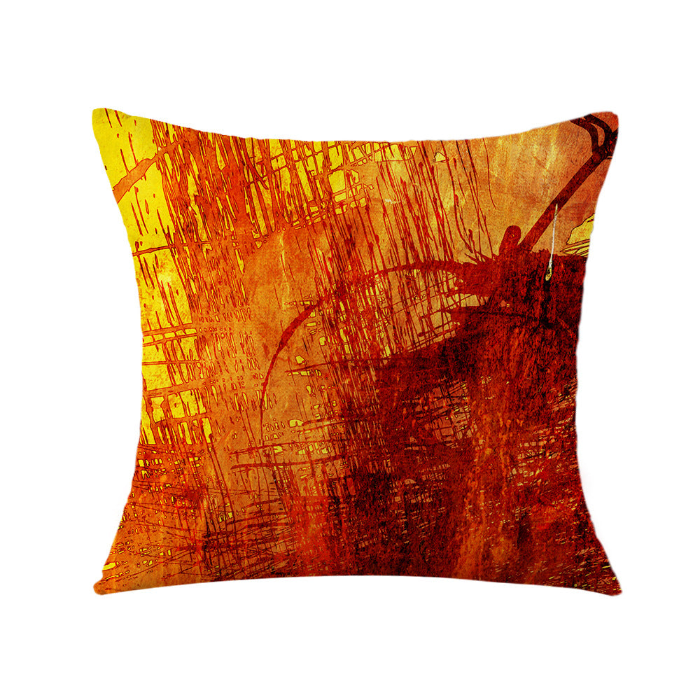 Women's cushion cover with textured fabric and warm earth tones Bowlift