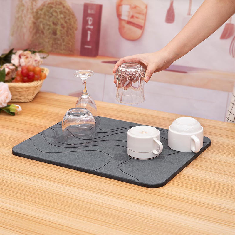 Stylish Kitchen Drying Mat Bowlift