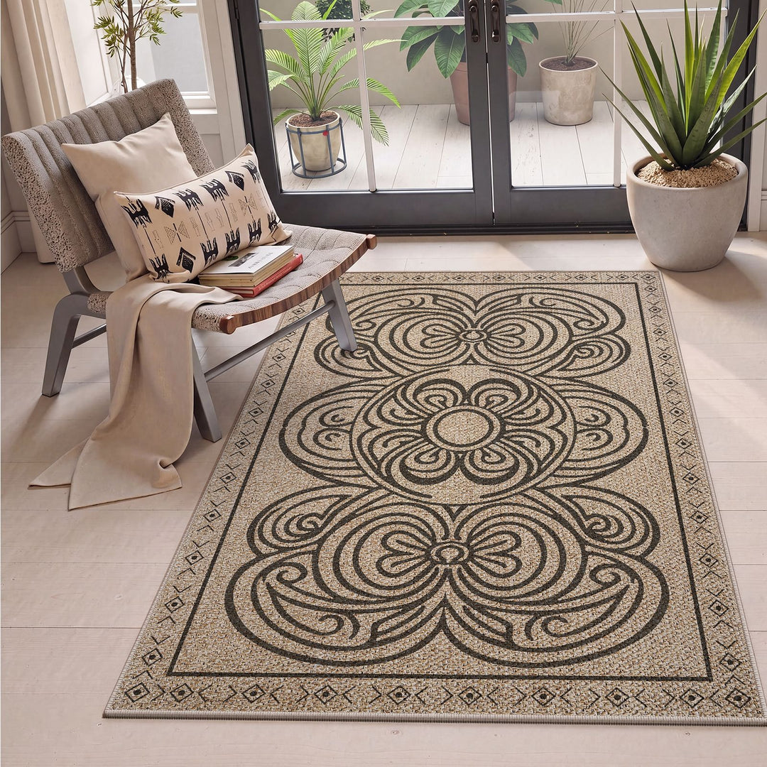 Geometric Patterned Indoor Area Mat Bowlift