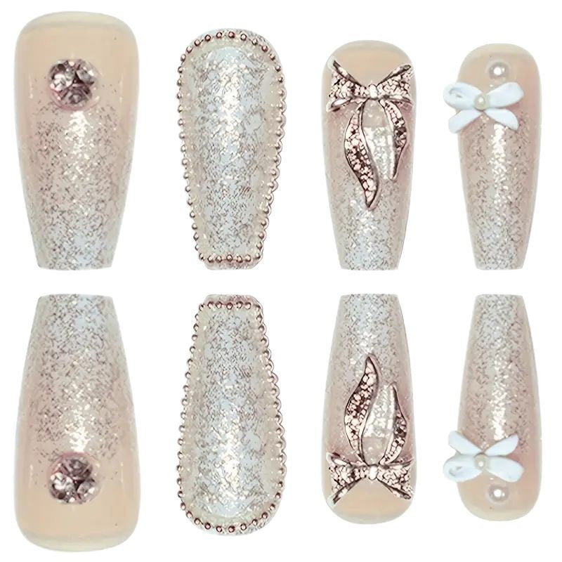 3D Glitter Nail Art Extensions Bowlift