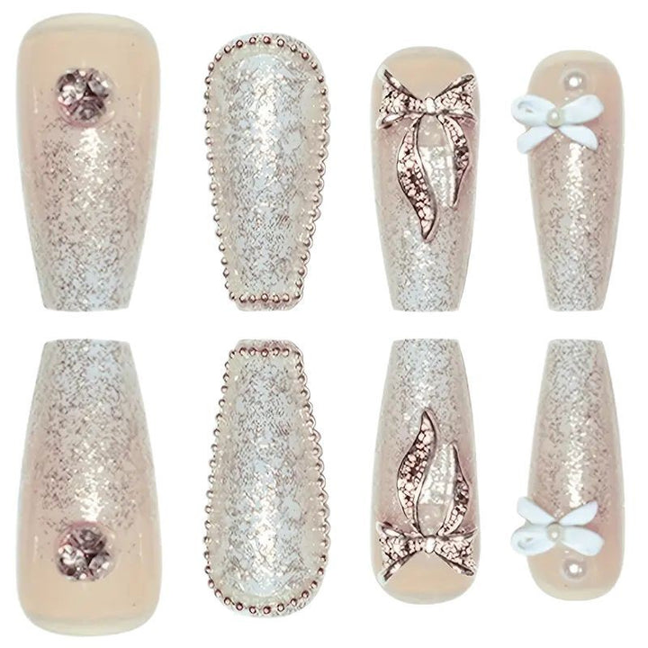 3D Glitter Nail Art Extensions Bowlift