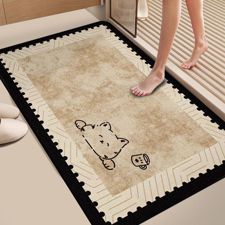 Playful Pet-Themed Welcome Mat