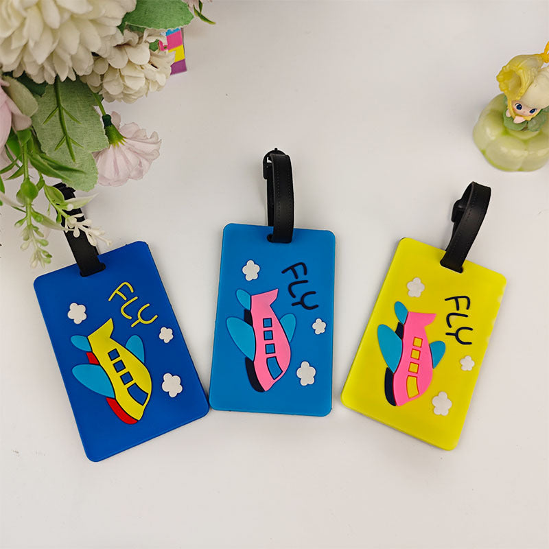 Unisex creative luggage tag in airplane design Bowlift