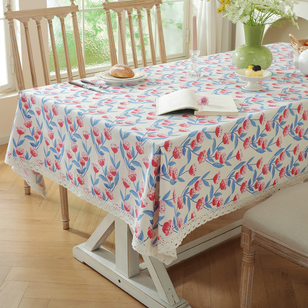 Floral Print Tablecloth