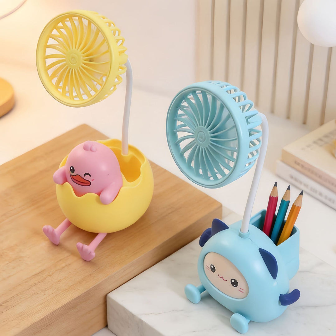 Women Innovative table fan in playful egg design Bowlift