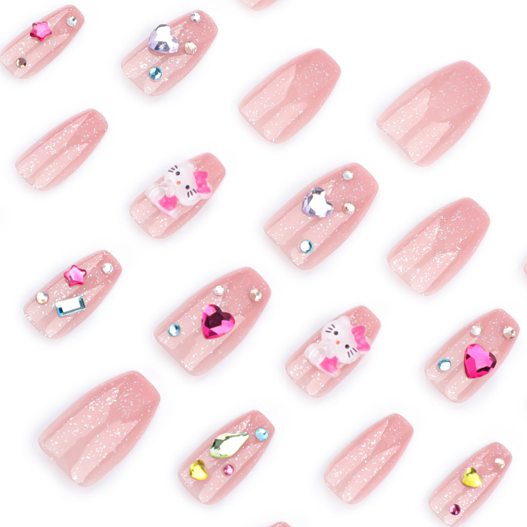 Artful Nail Art with Glitter and Motif Accents Bowlift