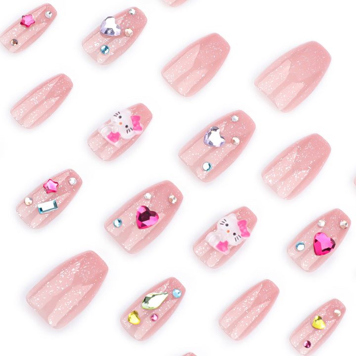 Artful Nail Art with Glitter and Motif Accents Bowlift