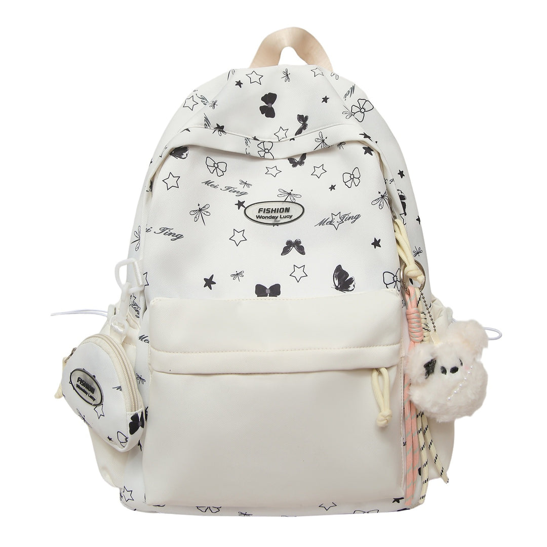 Stylish Butterfly Print Backpack Bowlift