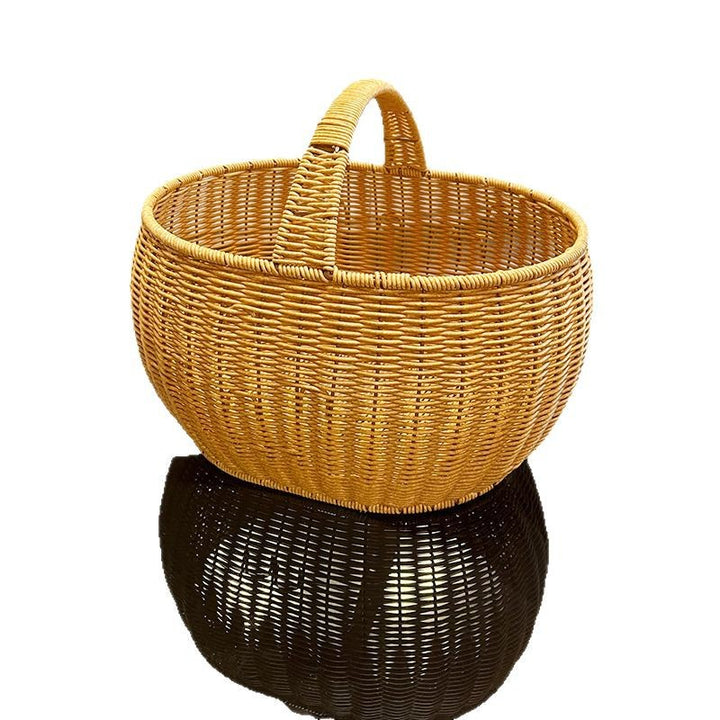 Handcrafted Woven Utility Storage Basket Bowlift