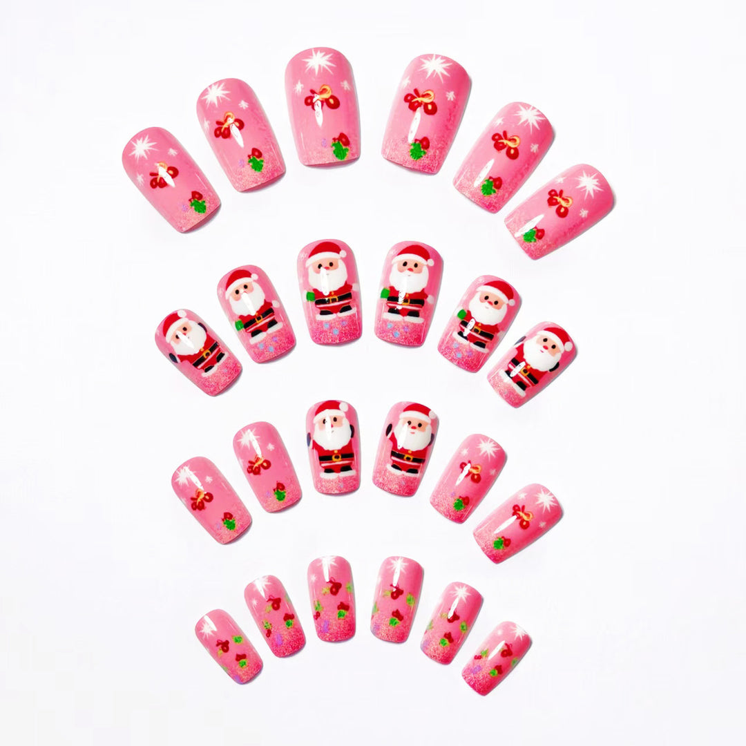 Festive 3D Santa Nail Art Bowlift