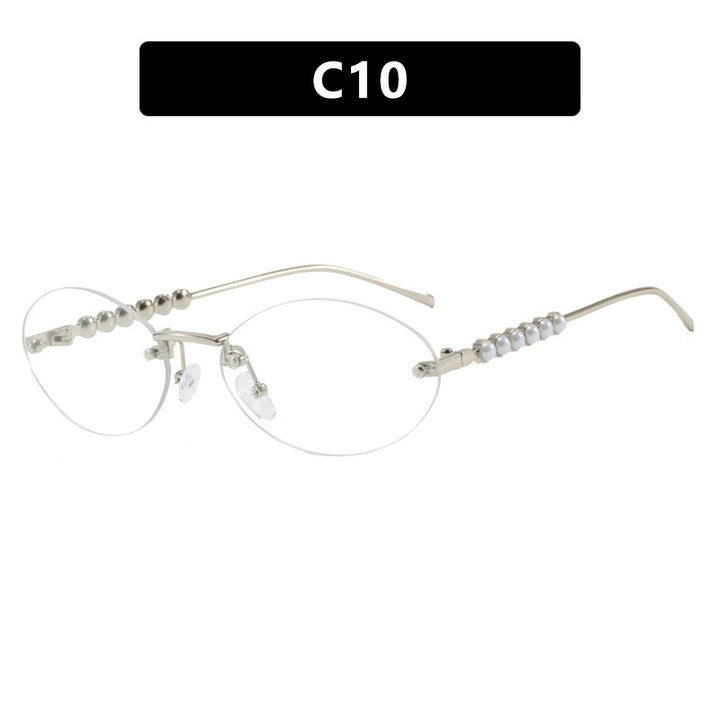 Women's stylish oval sunglasses with elegant embellishments Bowlift