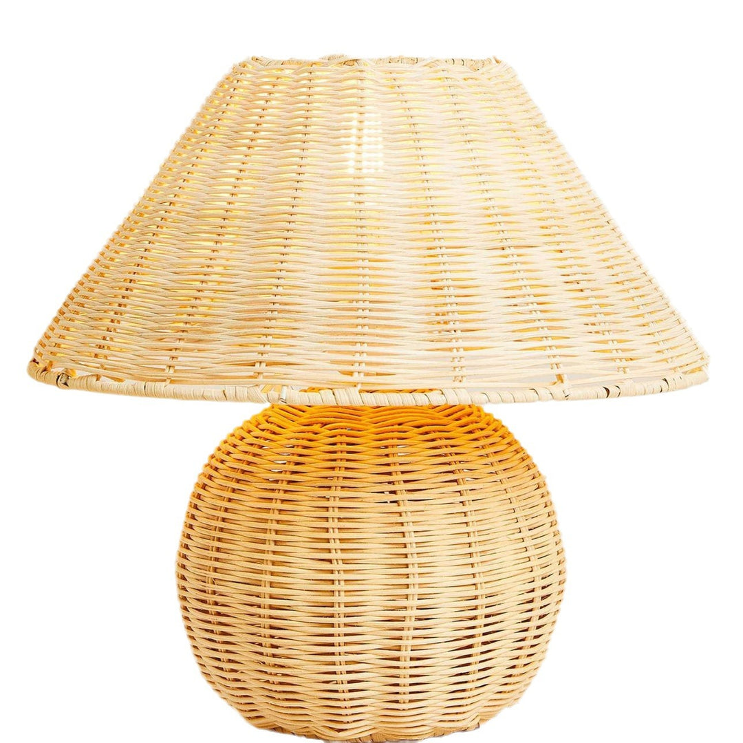 Handcrafted Rattan Table Lamp Bowlift
