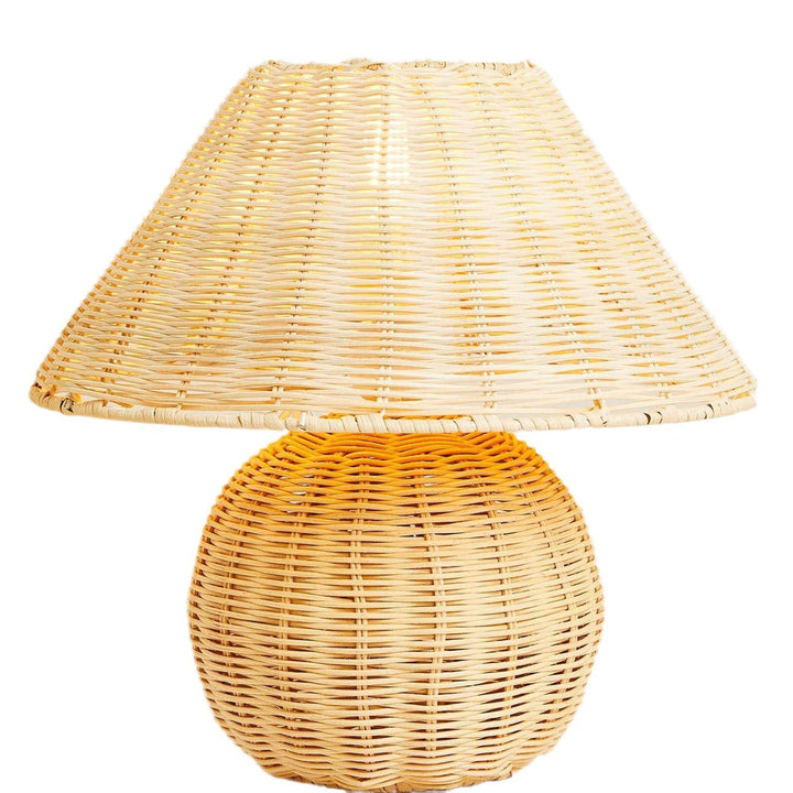 Handcrafted Rattan Table Lamp Bowlift
