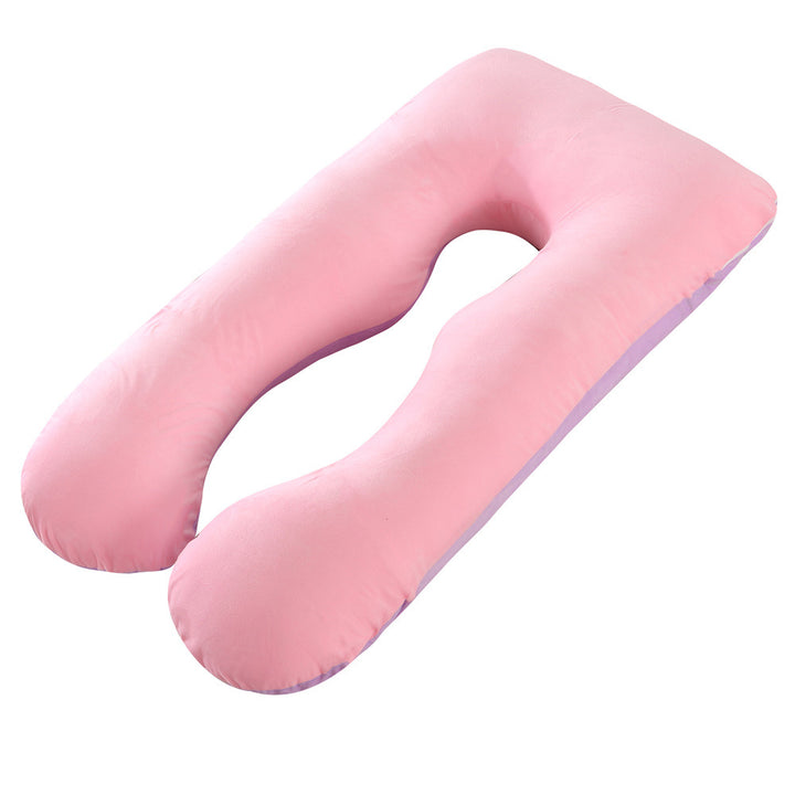 full-body U-shaped pregnancy support pillow with ergonomic lumbar and hip contour and removable breathable cover Bowlift
