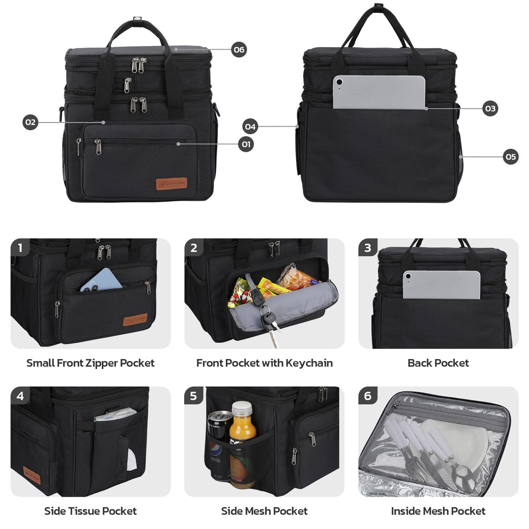 Women Insulated Picnic and Food Bag Bowlift