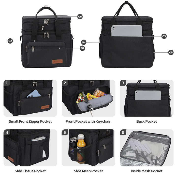 Women Insulated Picnic and Food Bag Bowlift