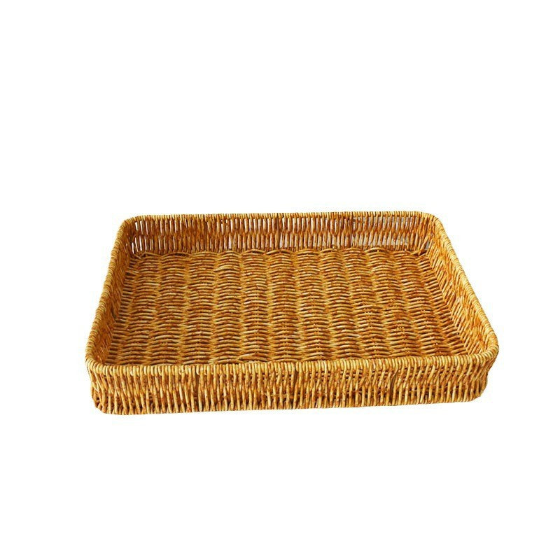 Elegant Handwoven Serving Tray Bowlift