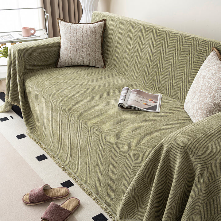 Cozy Chenille Sofa Blanket
