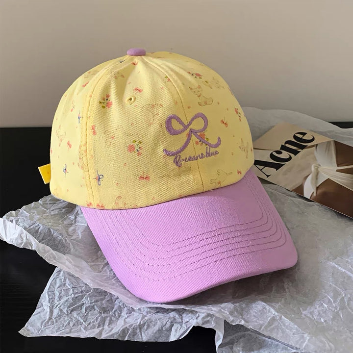 Floral Embroidered Adjustable Baseball Cap