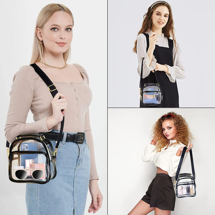 Transparent shoulder bag with removable shoulder strap Bowlift