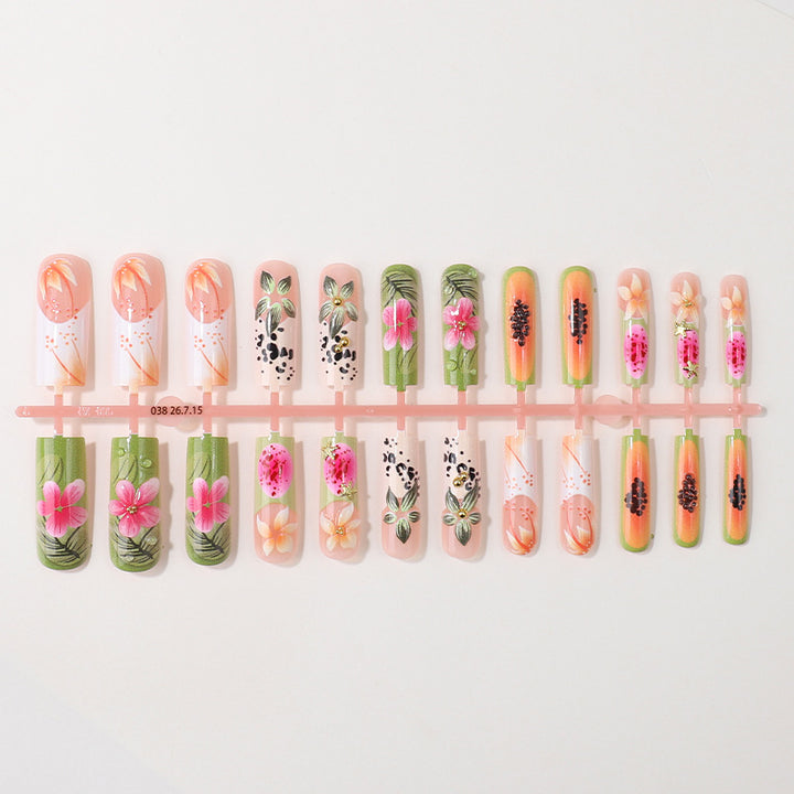 Floral Themed Nail Tips Box Set Bowlift
