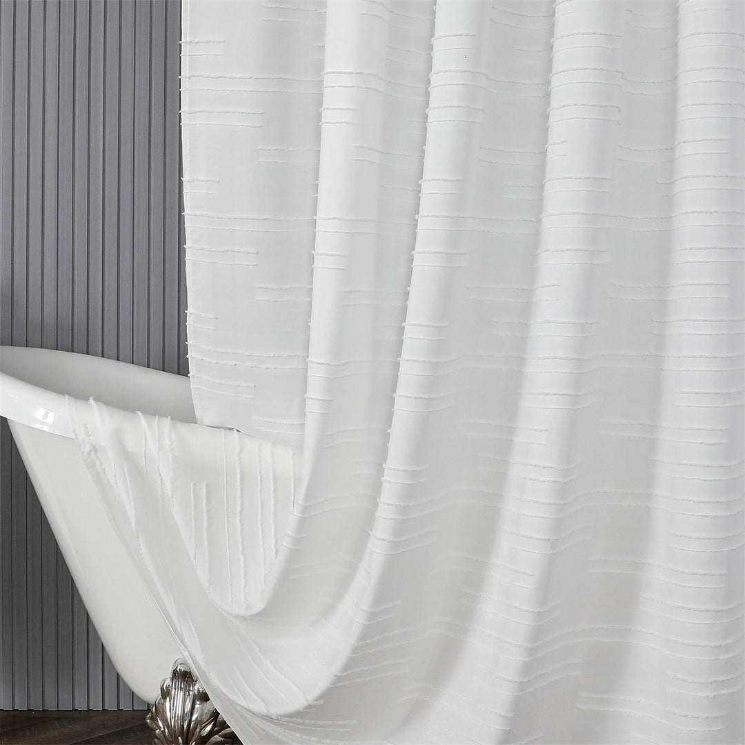 Textured Pattern Window Curtains Bowlift