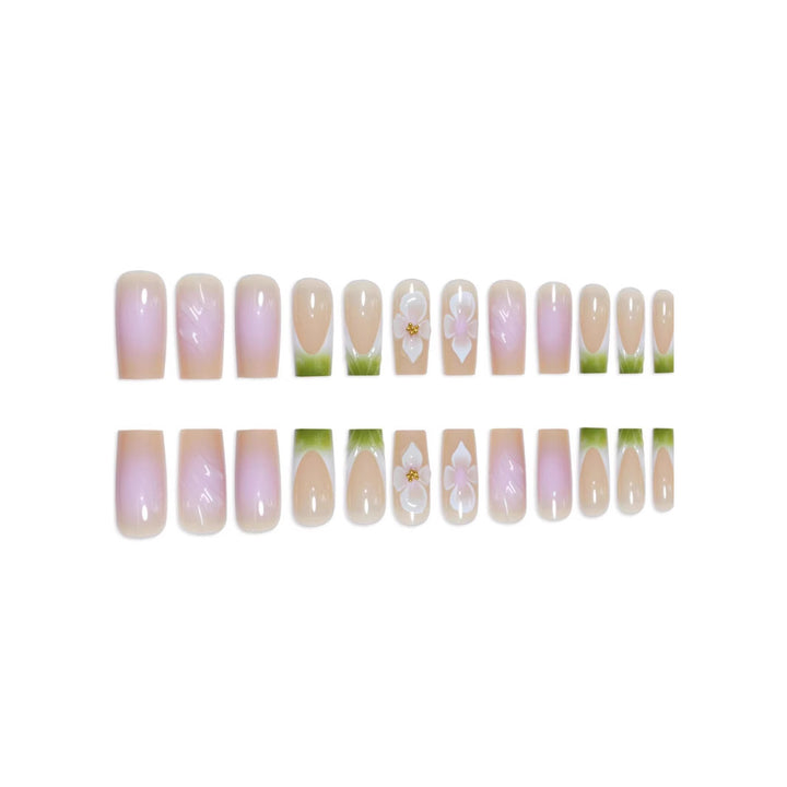 3D Floral Nail Art Extensions Bowlift