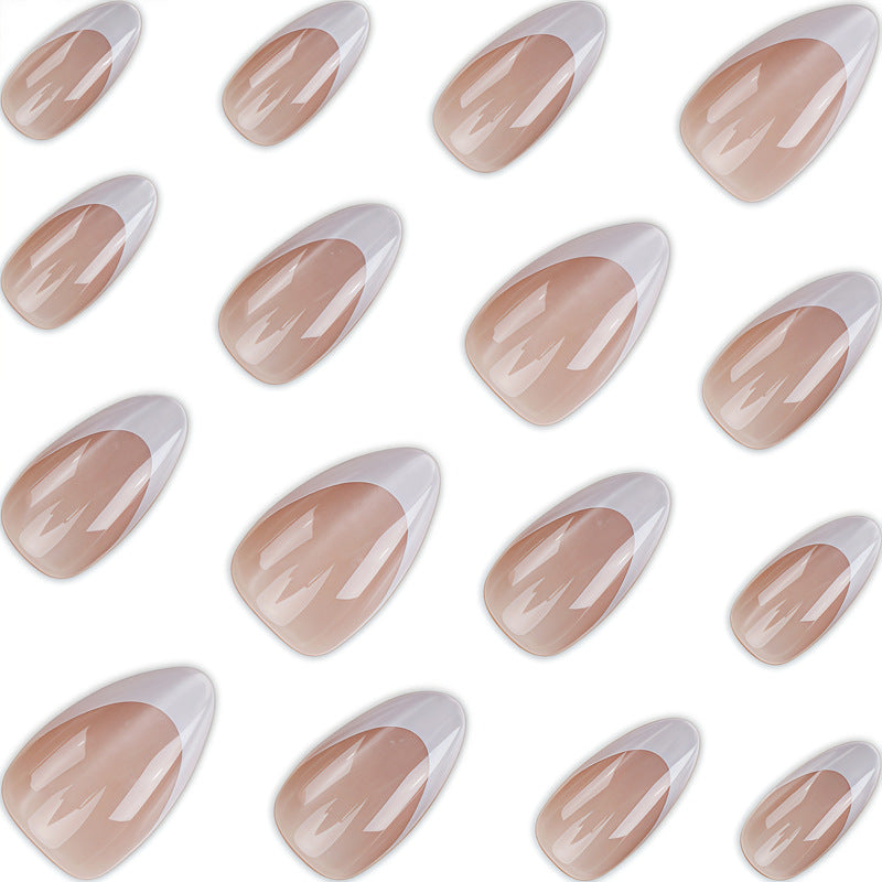 Elegant French Tip Press-On Nail Design Bowlift