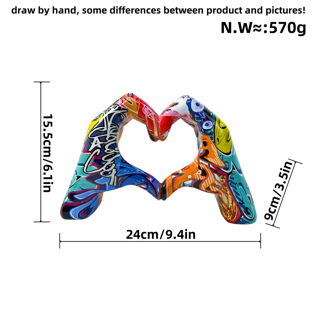 Stylish hand sculptures with colorful design Bowlift