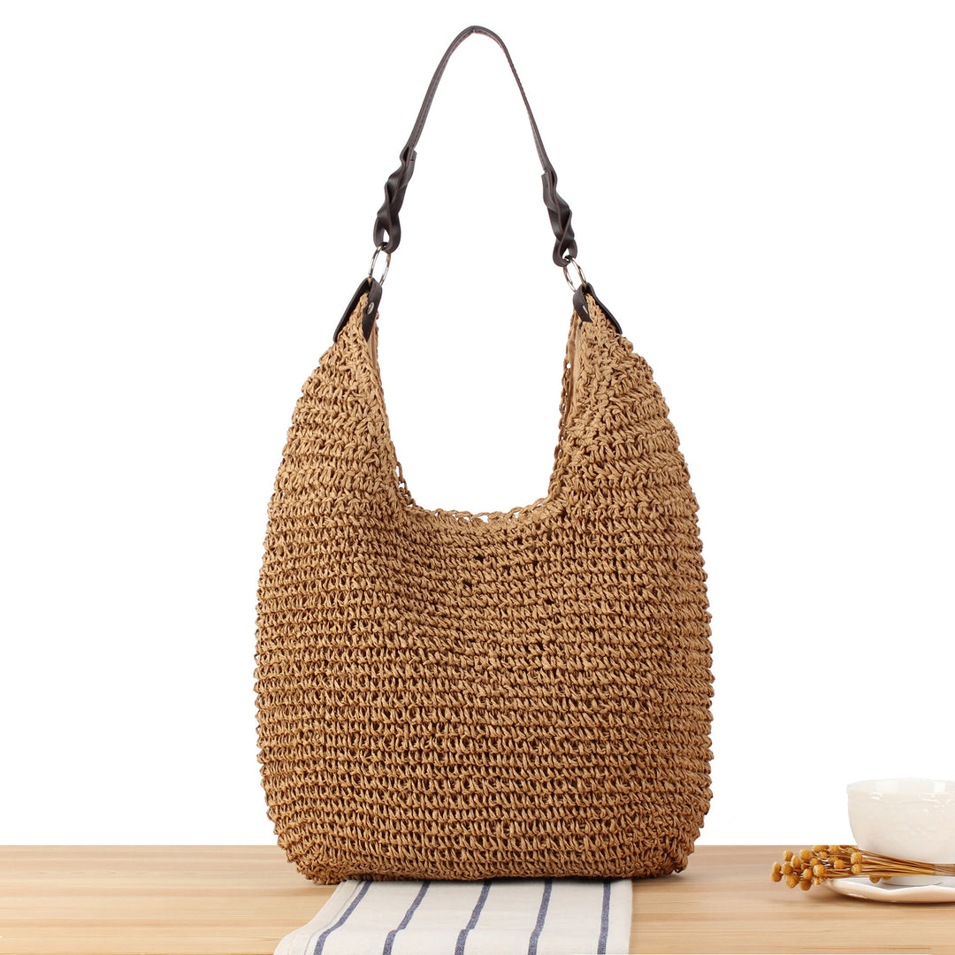 Hobo Handbag Made of Natural Material Bowlift