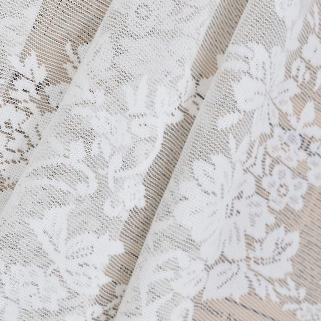 Elegant Embroidered Sheer Window Curtain