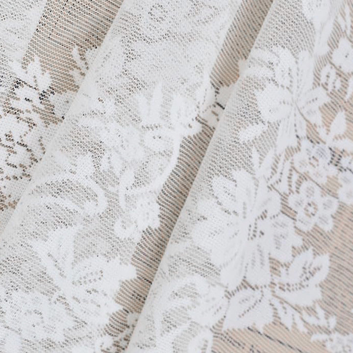Elegant Embroidered Sheer Window Curtain