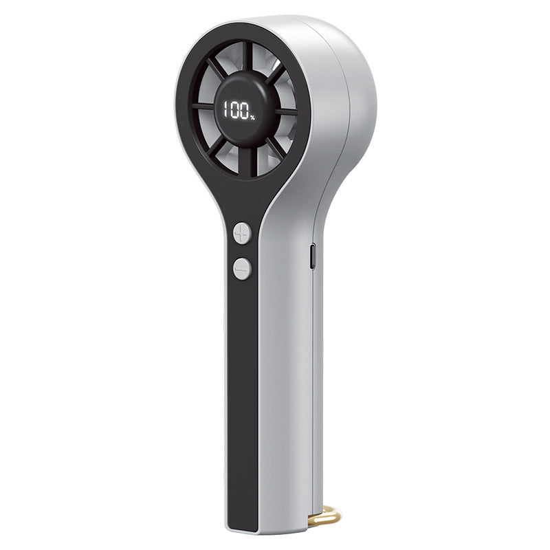 Unisex Portable Hand Fan with LCD Display and Ergonomic Design Bowlift