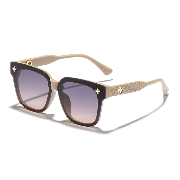 Women's fashionable sunglasses with extravagant frame and polarized lenses Bowlift