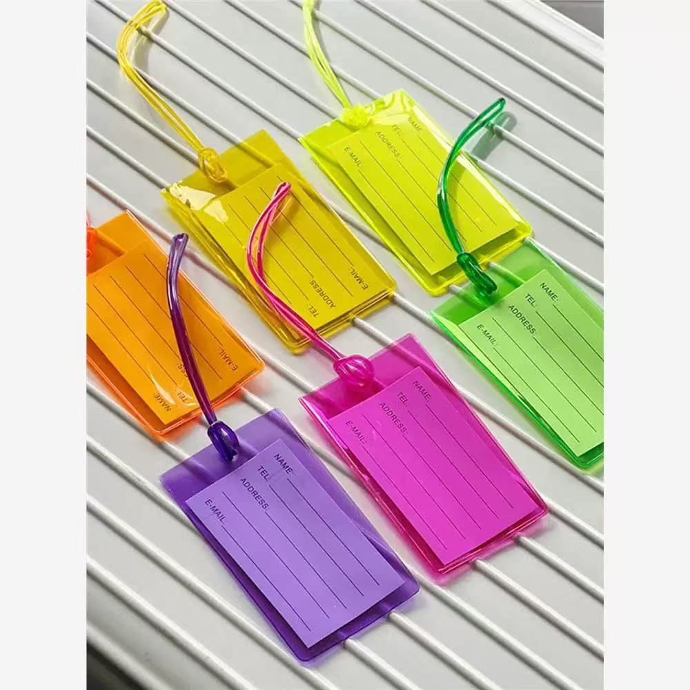 Silicone Luggage ID Tag with Writable Info Panel and Flexible Loop Strap Bowlift