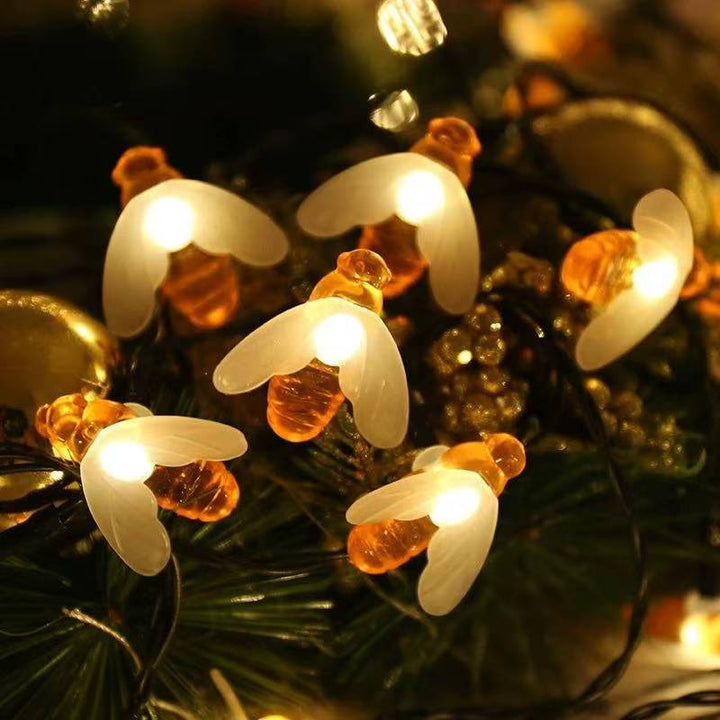 Decorative Bee Solar String Lights Bowlift