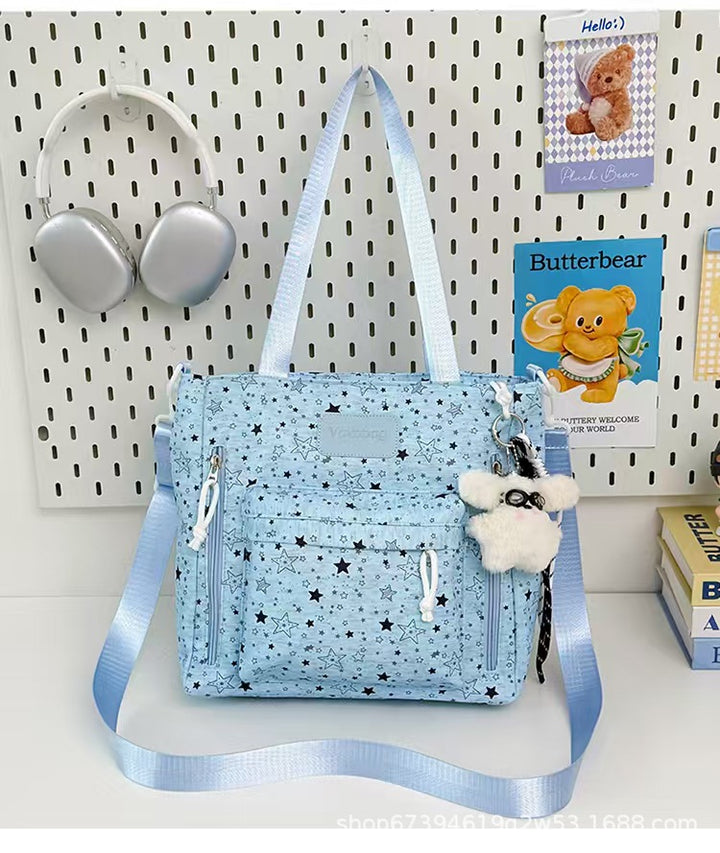 Star-Patterned Multi-Functional Backpack Bowlift