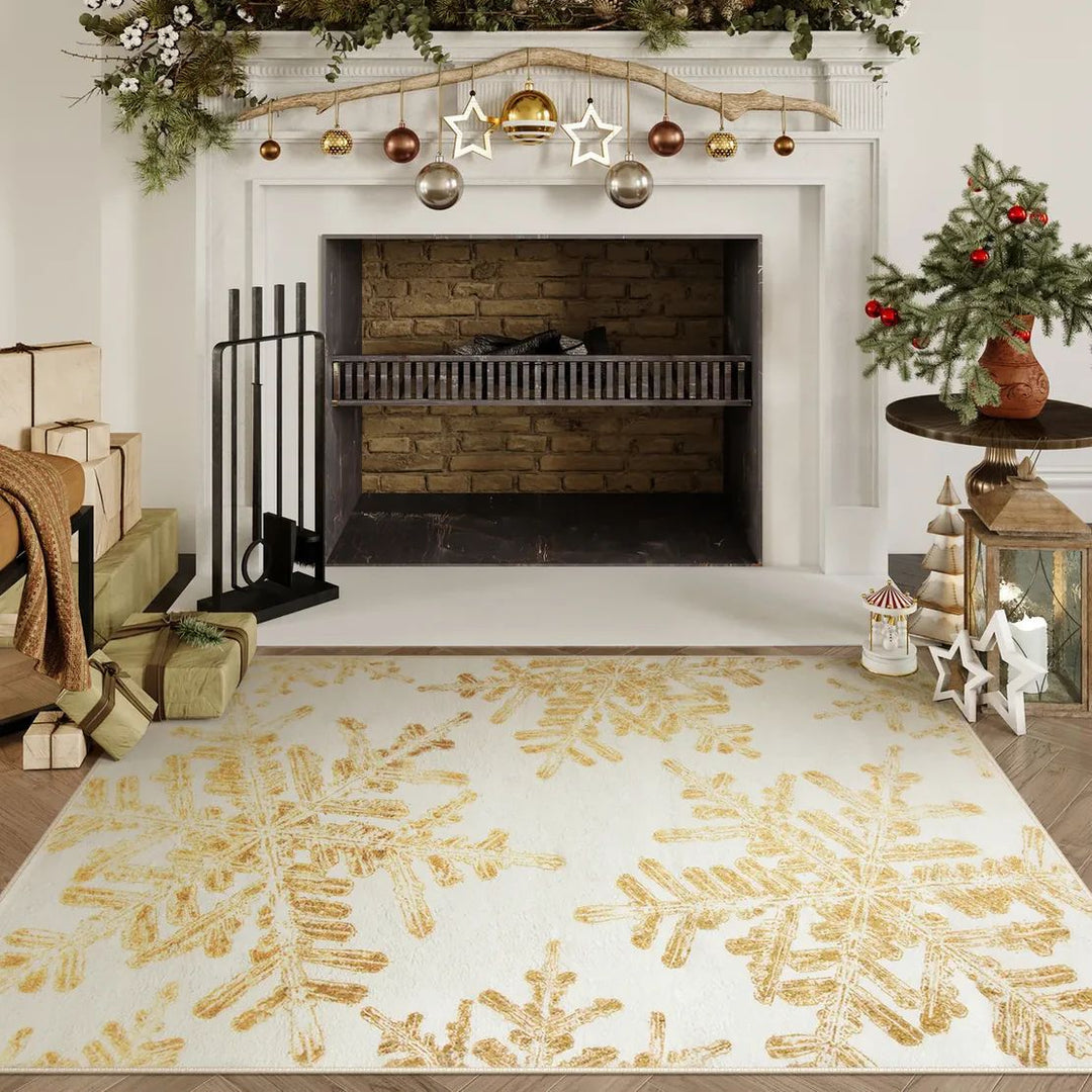 BowLift | Christmas Rug - Crystal Velvet Living Room Bedroom Non-Slip And Stain-Resistant Rug